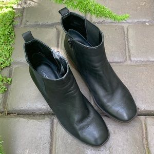 lucky brand mekinly leather booties